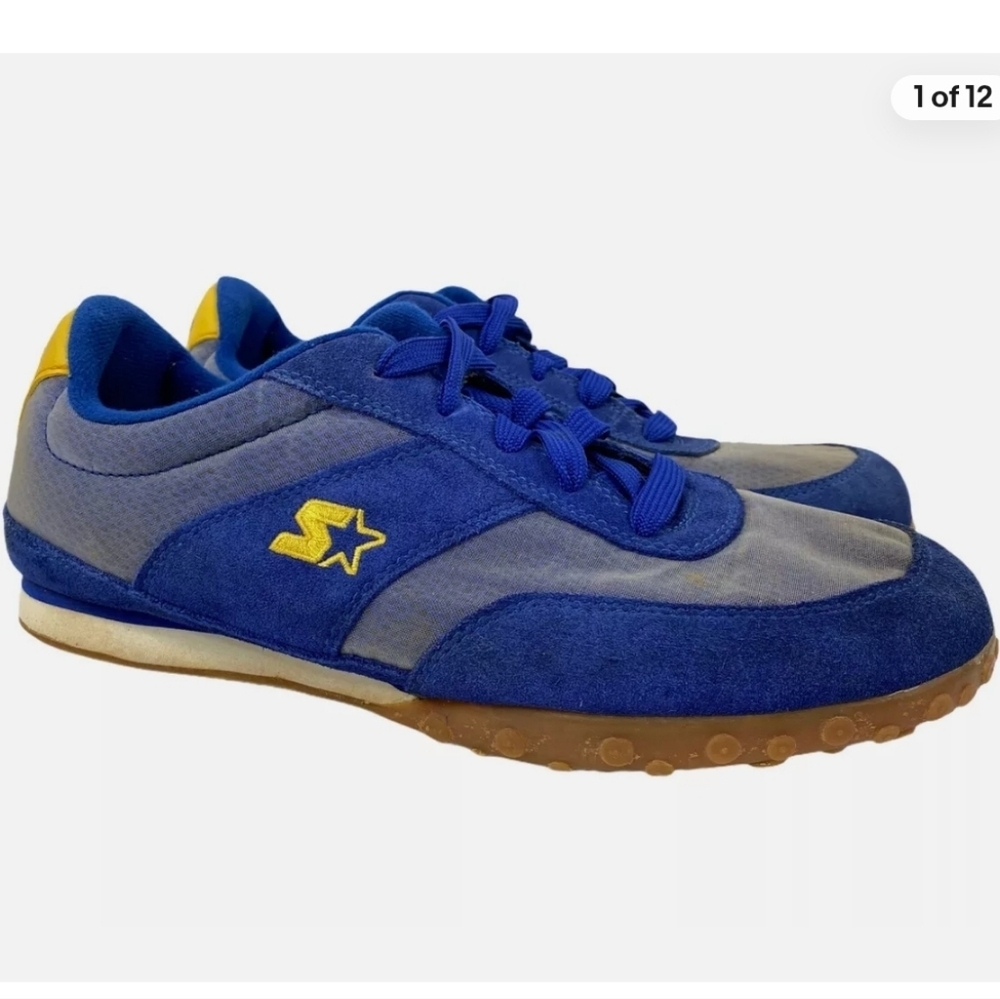 Starter Classic Men's Vintage Shoes Size 9.5 - Belgium 2517830 Blue Yellow